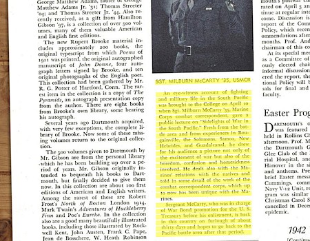 A vintage magazine page featuring a library report, a 