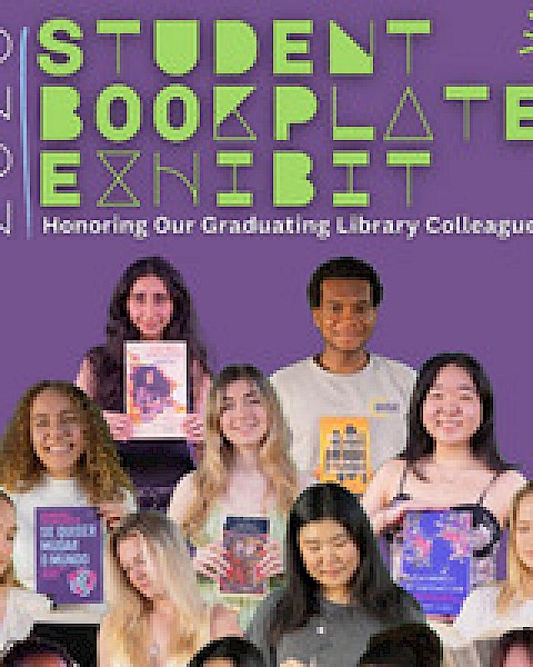 A group of people holding books, with 
